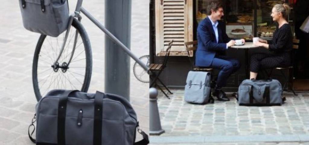 premier modèle de sac à dos upcyclé Saint Lazare.