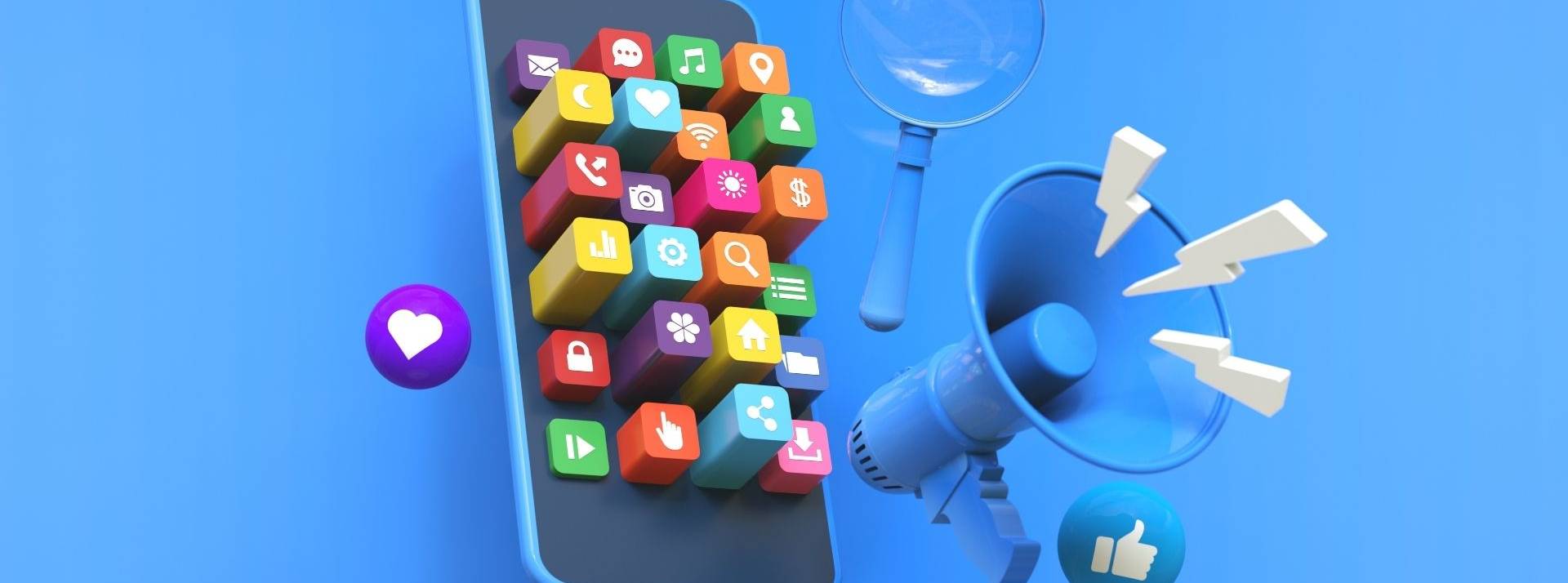 AmazingContent dévoile son classement des Directions santé les plus influentes sur les réseaux sociaux Social Media Marketing Mobile Concept