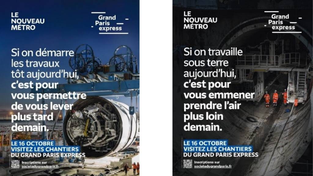 Affiche campagne du nouveau métro