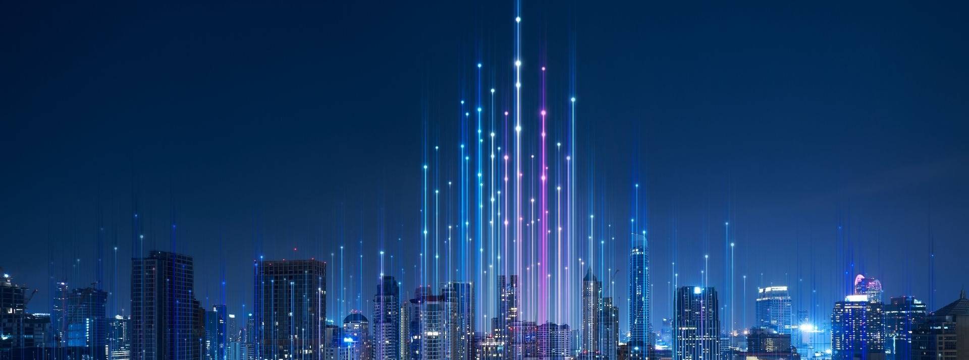 La plateforme de services financiers B2B FINOM.fr a publié une étude présentant les meilleures villes dans le monde pour l’innovation en entreprise La ville intelligente et le point abstrait se connectent à la ligne de gradient
