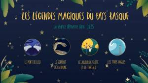 Affiche des contes "Les légendes magiques du Pays Basques"