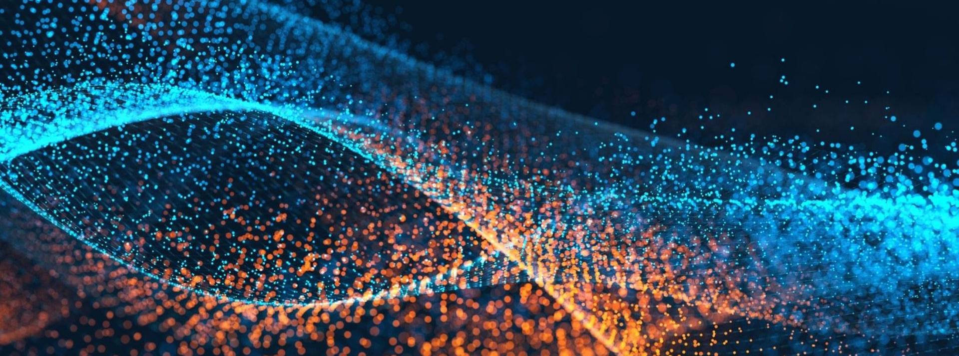 Keyrus célèbre ses 25 ans en offrant une vision renouvelée et inspirante aux entreprises Pixels colorés sur fonds noir