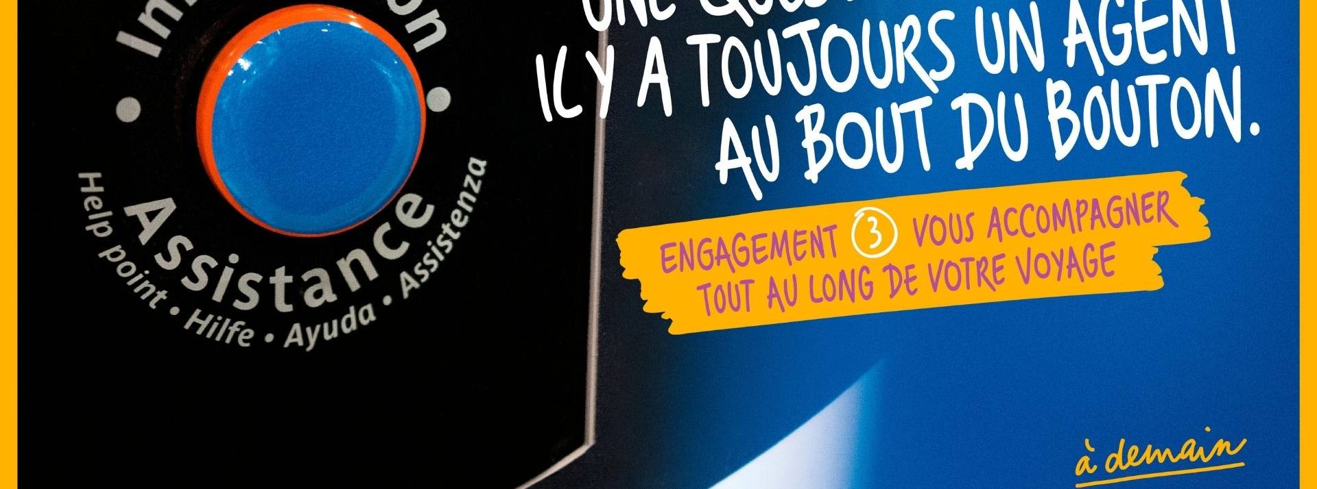 Du 11 au 24 octobre 2021, la RATP dévoile ses engagements pour améliorer le trajet quotidien des voyageurs Affiche RATP : Une question ? Il ya toujours un agent au bout du bouton