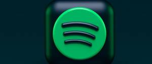 Logo spotify sur un cube