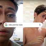 Jeune homme se mettant des faux cils