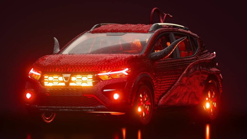 Voiture Dacia relookée