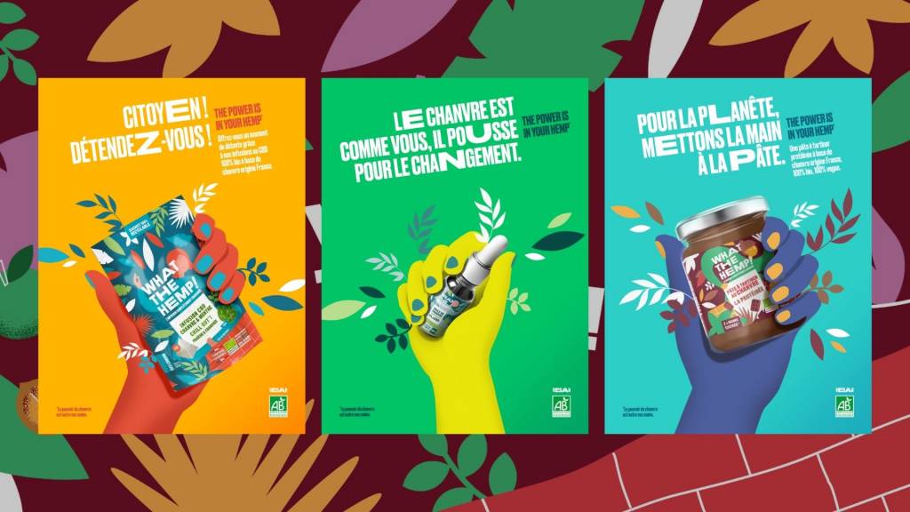 Affiche campagne communication What the Hemp