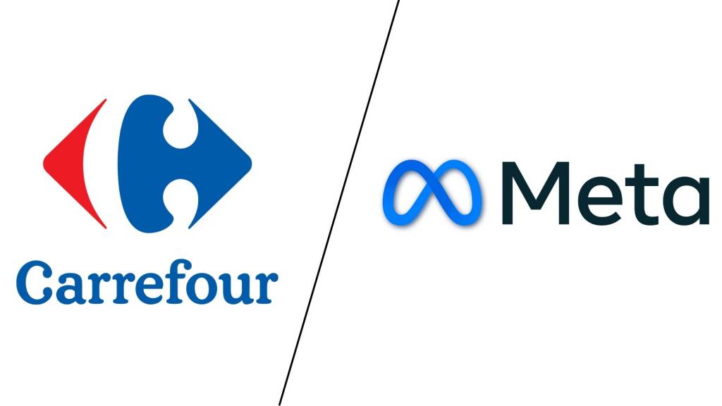 Logo carrefour et meta