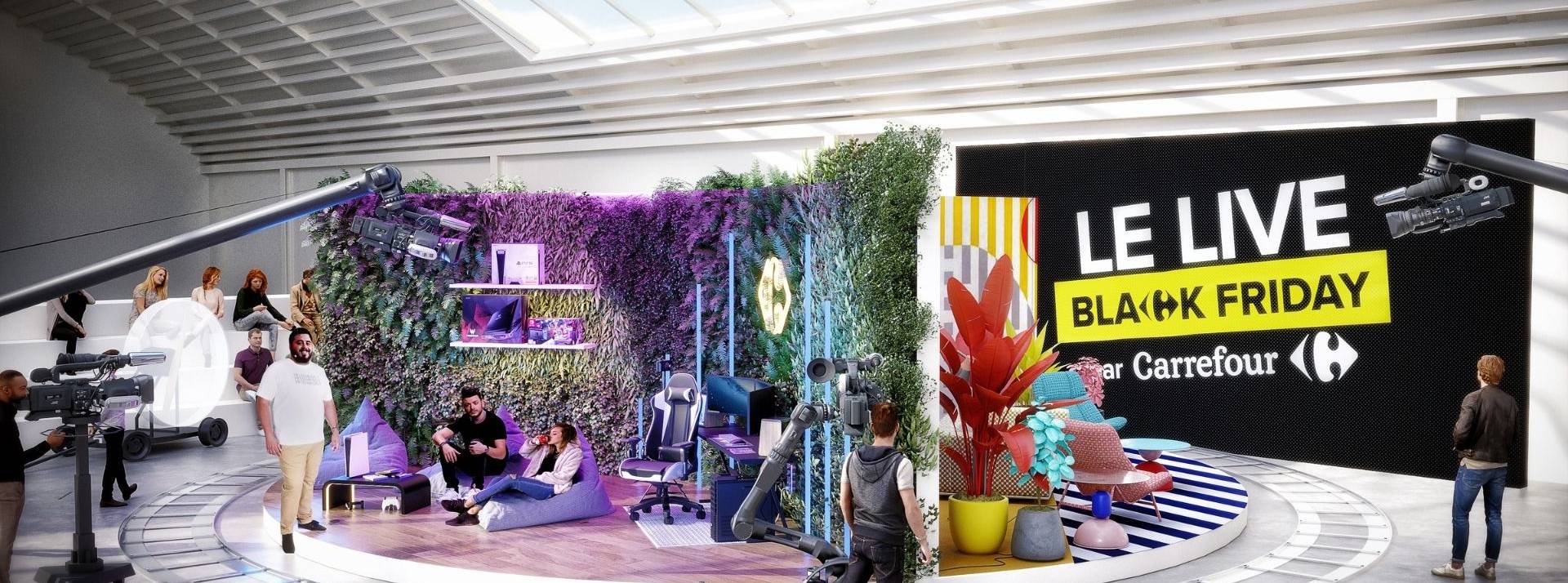 L'agence Wild Buzz Agency accompagne Carrefour dans la création et la production d'un Live Shopping Show Centre commercial