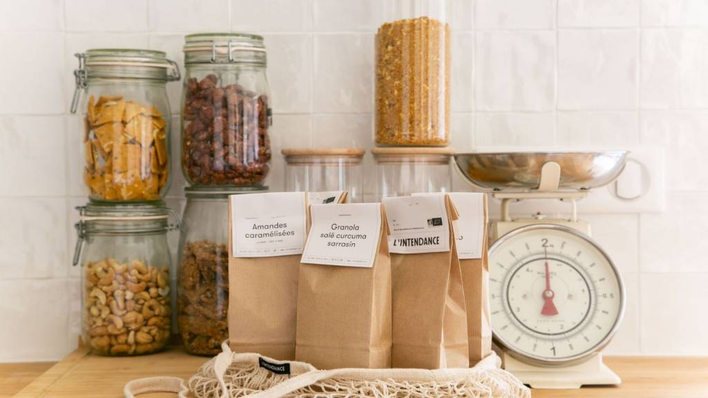 Produits dans ces contenants zéro plastique