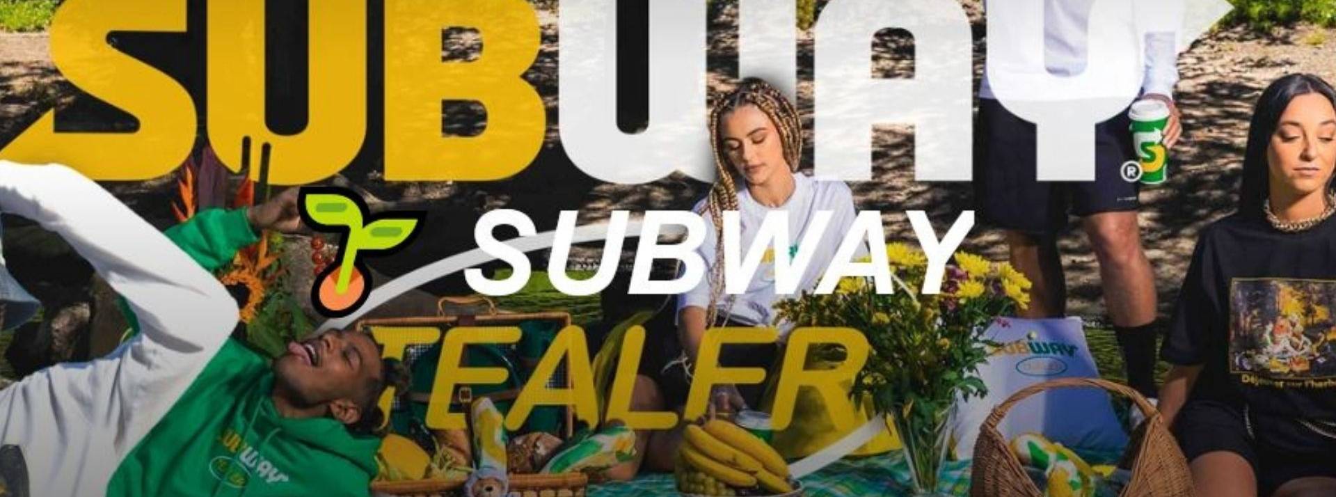 Mediacom et son agence de brand content StudioM ont imaginé un dispositif spécial anniversaire pour Subway Tableau imitant le Déjeuner sur l'herbe