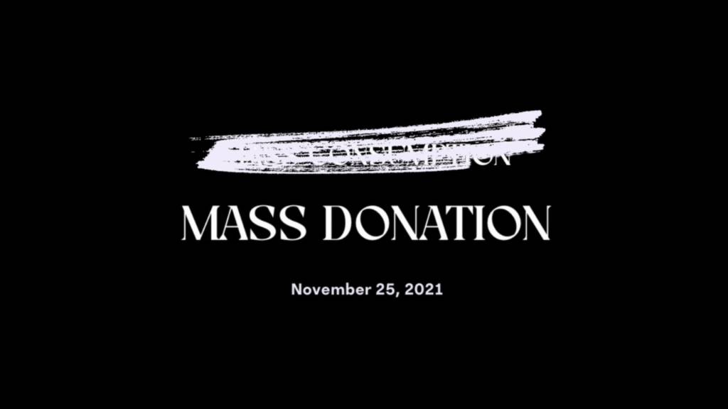 Message : Mass Donation