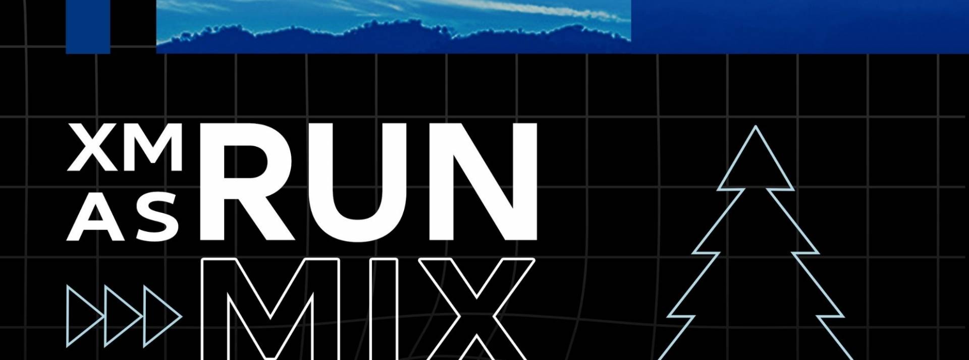 XMAS Runmix, le premier morceau calibré pour une session de 30 mins de sport et entièrement composé à partir des plus célèbres mélodies de Noël. Affiche du XMAS Run