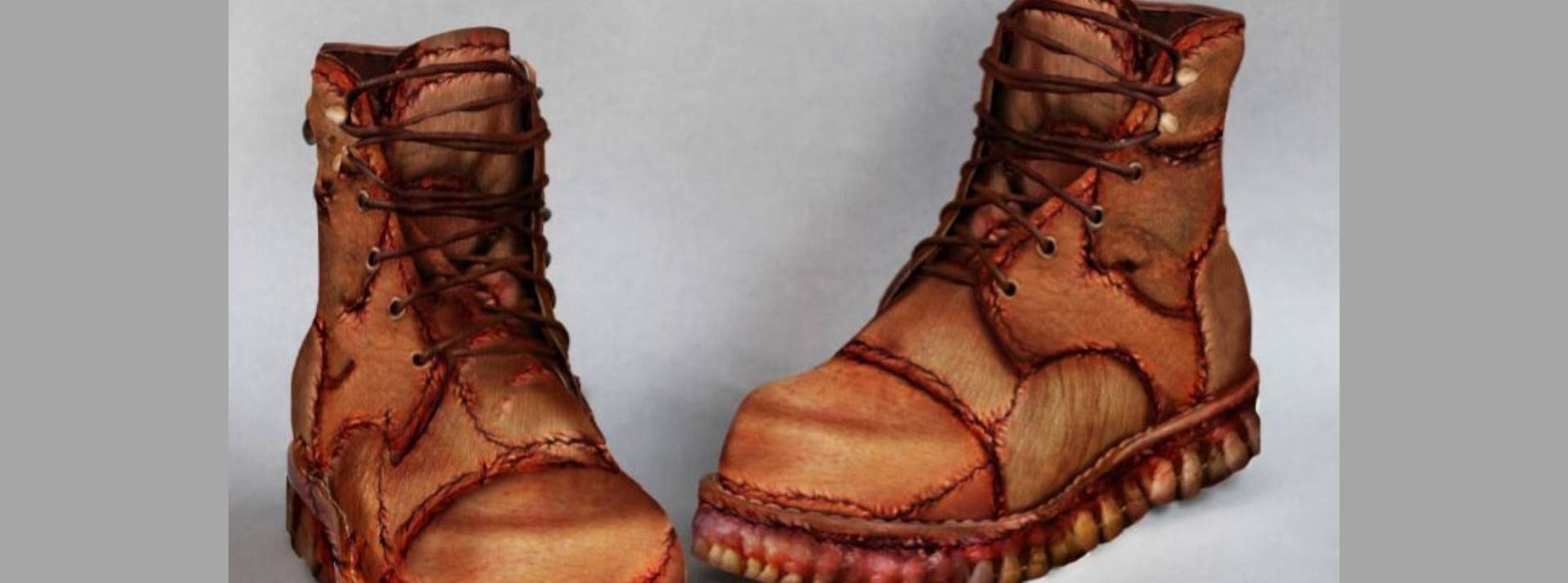 En cette fin d’année 2021, PETA Etats-Unis sensibilise à la cause Chausures en peau humaine