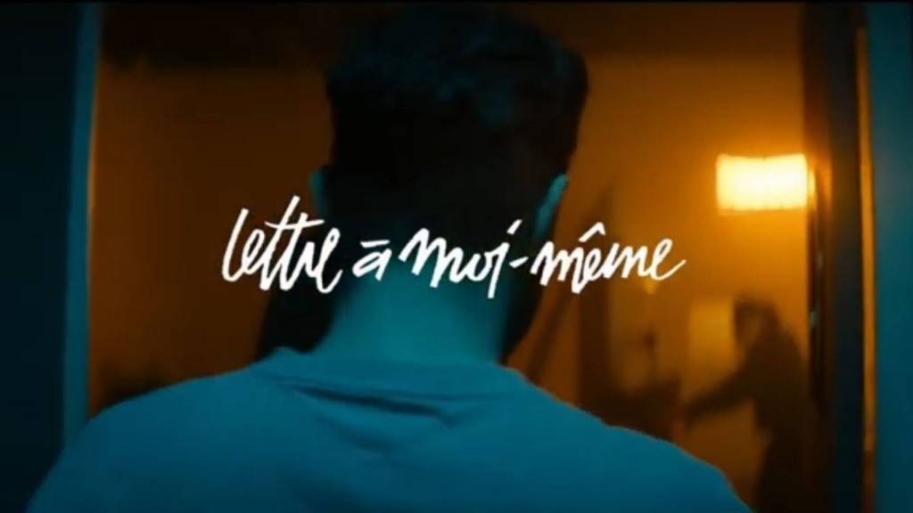 Message  - Lettre à moi-même -  avec un homme de dos