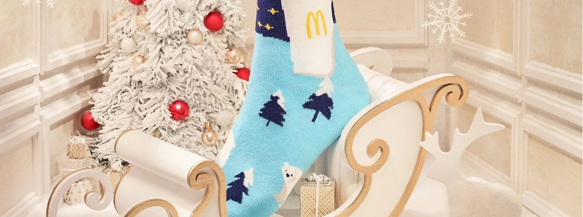 McDonald’s avec son agence TBWAParis lance ses nouvelles chaussettes de Noël édition 2021 Chausettes