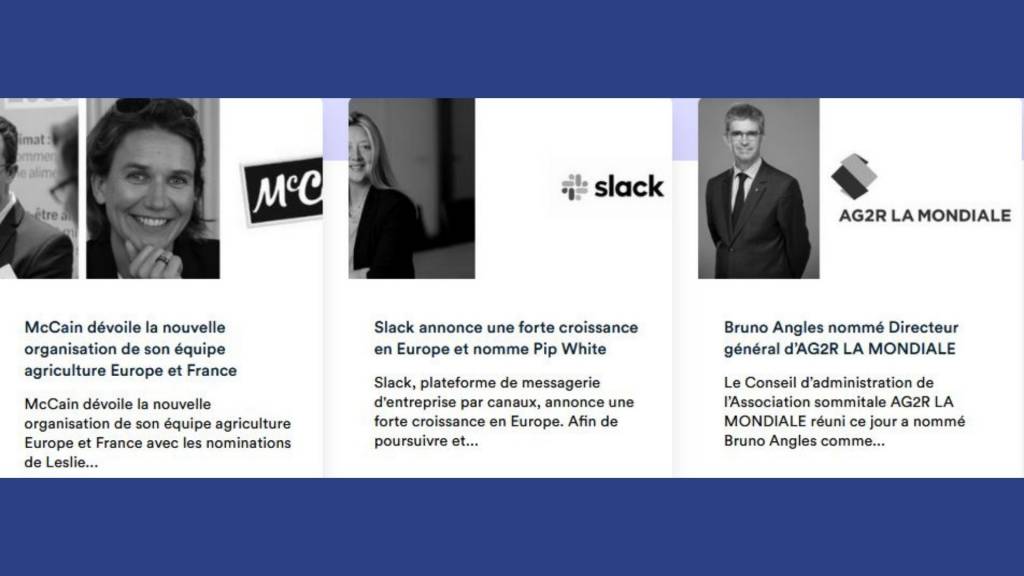 Page nominations de l'ADN Data