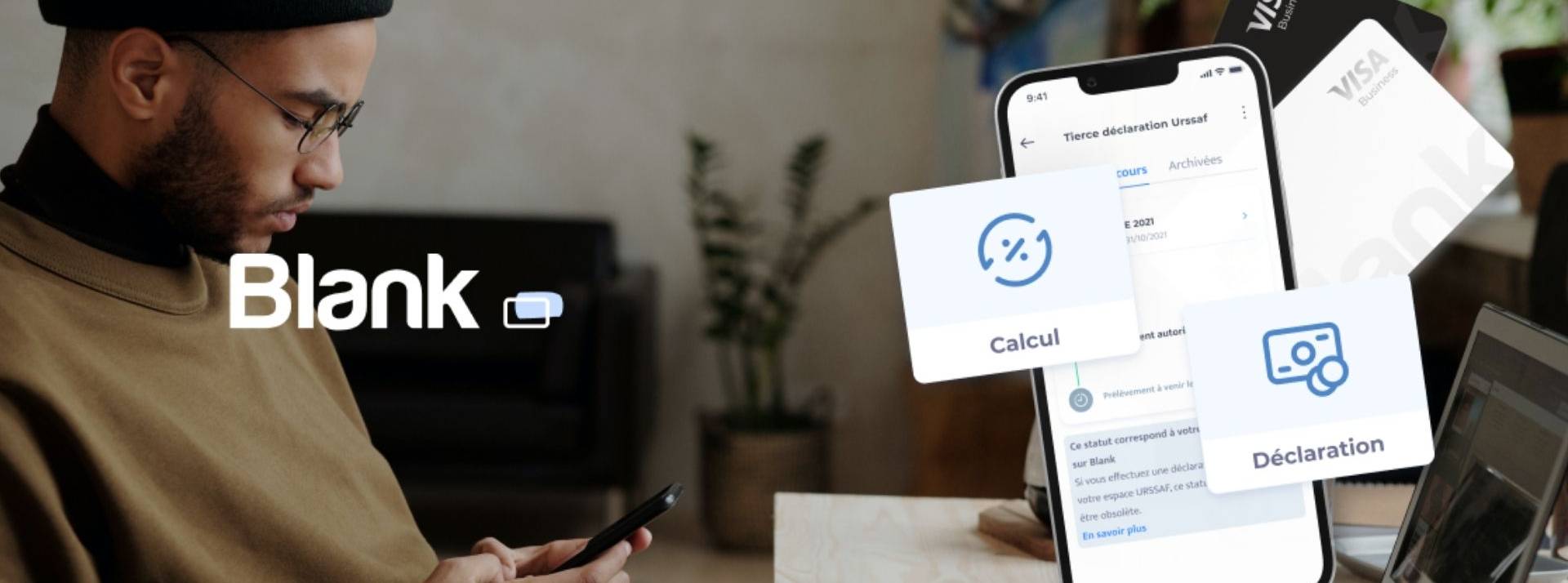 partenariat-blank-urssaf-micro-entrepreneurs Homme avec un smartphone