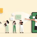 Illustration avec des personnages qui s'expriment