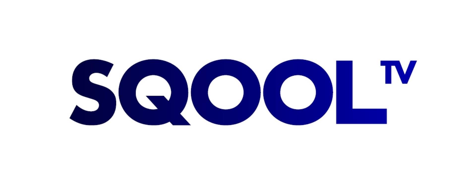 Unowhy lance SQOOL TV, la première chaîne de télévision entièrement dédiée à l’éducation qui dévoile le futur de l’école. Logo Sqool TV