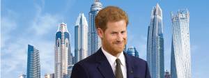 un homme avec des tours derrière