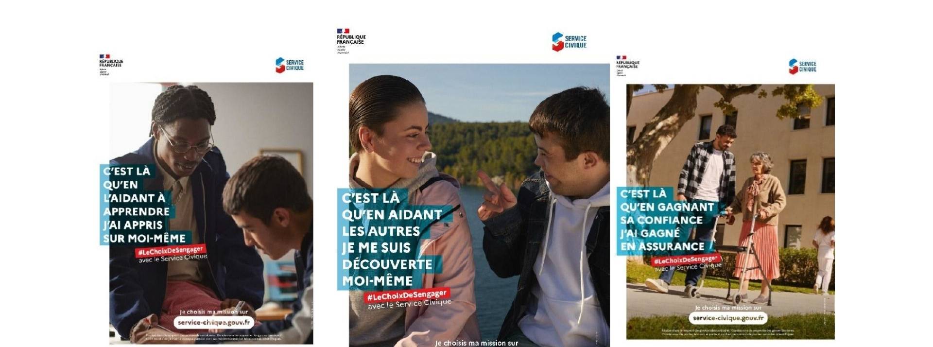 #LeChoixDeSengager : une campagne de communication de l’agence du service civique Visuel de la campagne #LeChoixDeSengager