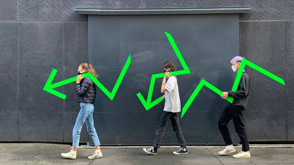 Les étudiants de Media Design installent une signalétique à Trempo