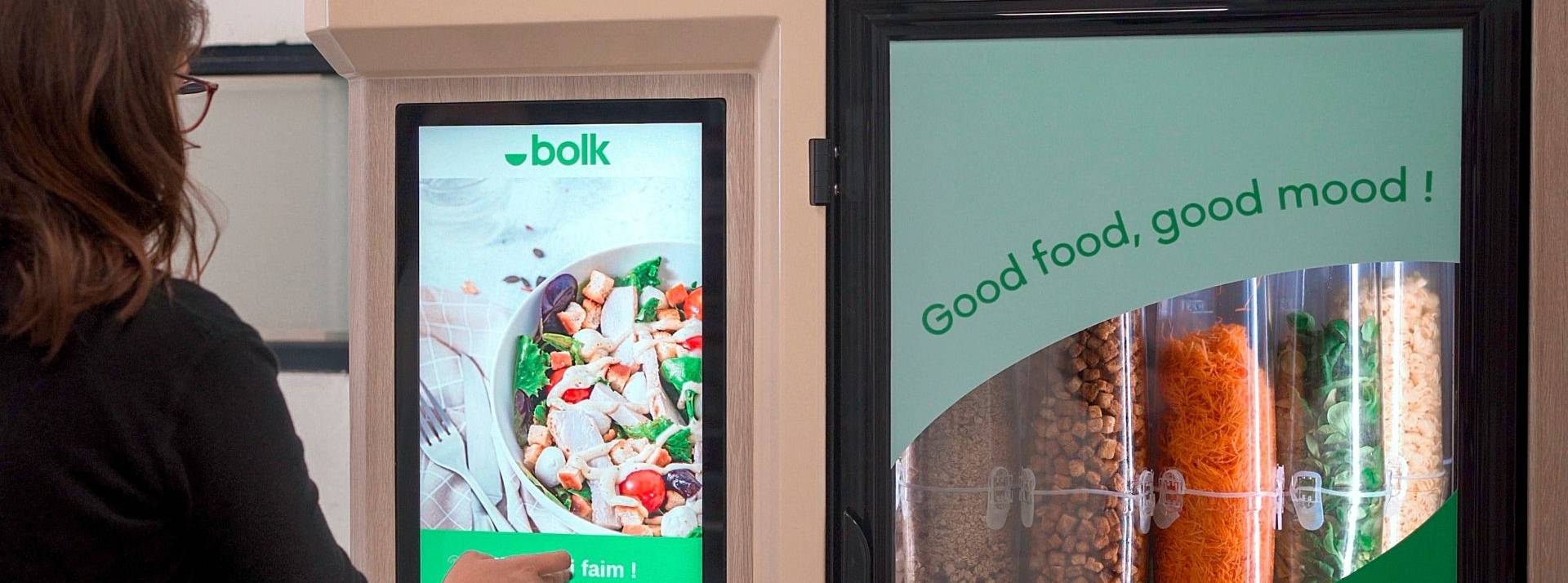 Créée en 2020 par Nicolas Jeanne, Bolk a réalisé en 2021 un premier tour de table de 4 millions d’euros. Cantine robotisée