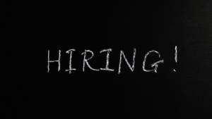 Panneau "hiring"