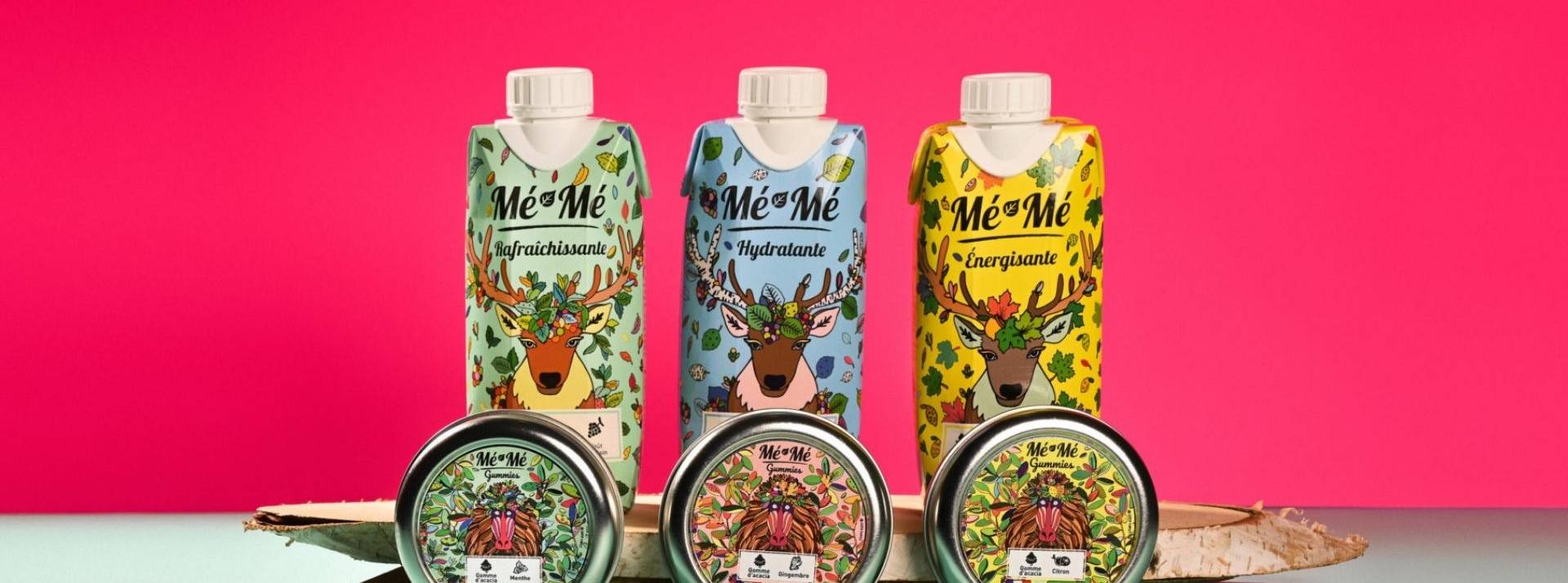 Mé-Mé, boissons et gummies, lève1 million d'euros pour poursuivre son développement Produits Mé-Mé